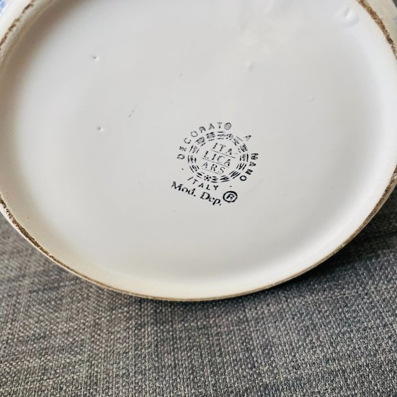 ITALICA ARS MID CENTURY MODIGLIANI ITALIAN ART POTTERY 12” READ - Picture 8 of 8